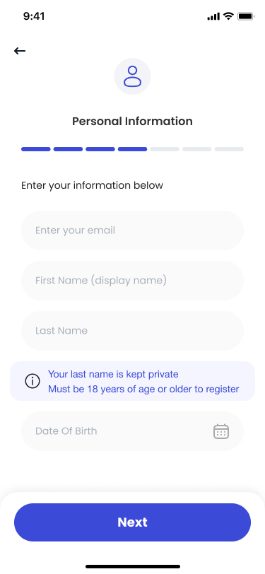 Activity discovery screen